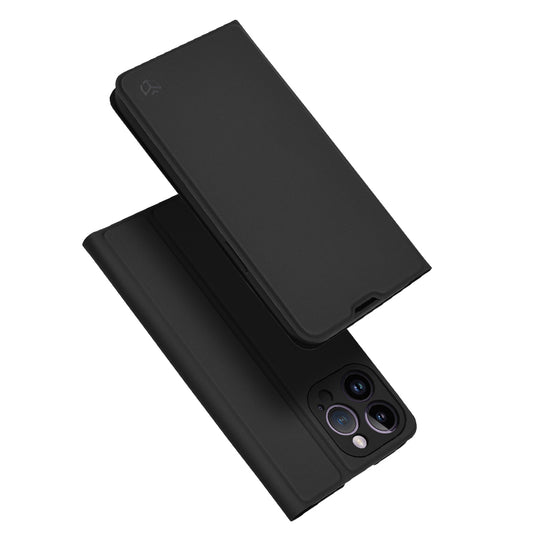 Coque pour Apple iPhone 14 Pro Max, Techsuit, Magskin Book, Noire
