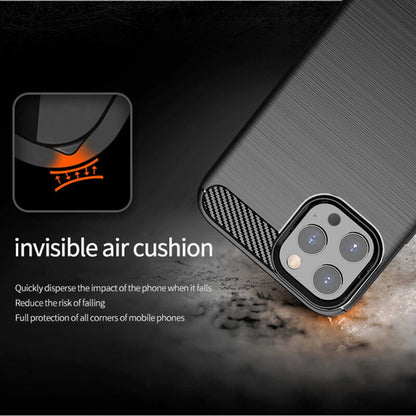 Hoesje voor Apple iPhone 14 Pro, Techsuit, Carbon, Zwart