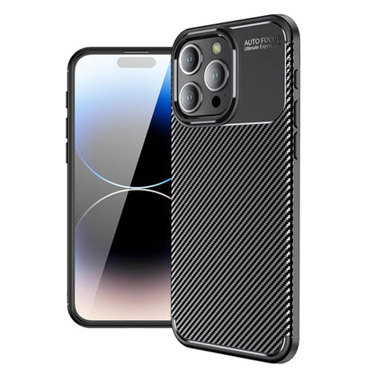 Étui pour Apple iPhone 14 Pro, Techsuit, CarbonFiber, Noir