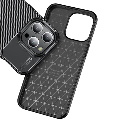 Étui pour Apple iPhone 14 Pro, Techsuit, CarbonFiber, Noir