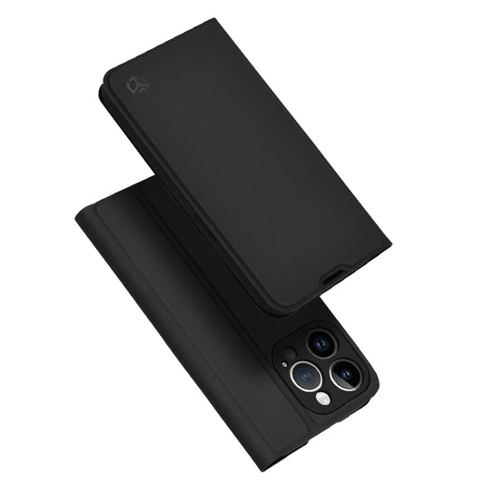 Hülle für Apple iPhone 14 Pro, Techsuit, Magskin Book, Schwarz