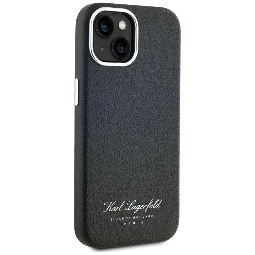 Hoes voor Apple iPhone 15, Karl Lagerfeld, RSG, Zwart