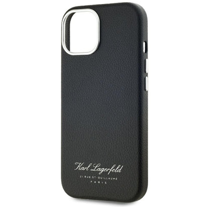 Hoes voor Apple iPhone 15, Karl Lagerfeld, RSG, Zwart