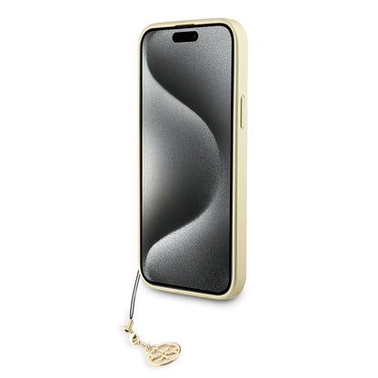 Étui pour Apple iPhone 15 Plus, Guess, 4G Charm, Gris