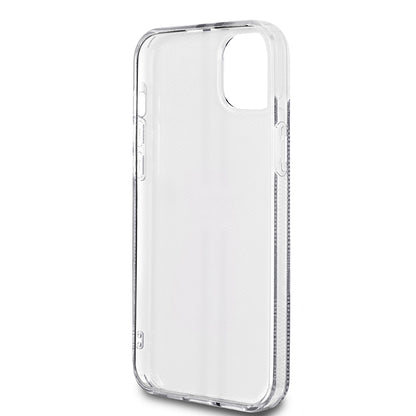 Hülle für Apple iPhone 15 Plus, Guess, IML 4G Gold Stripe, Schwarz