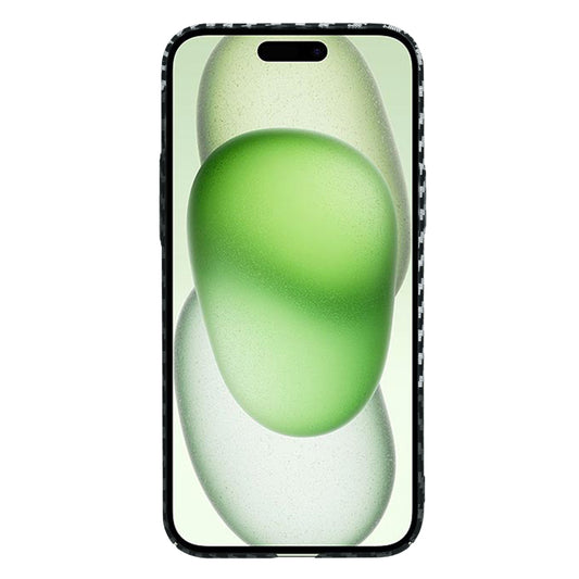 Hülle für Apple iPhone 15 Plus, Techsuit, Carbonite FiberShell, Schwarz Grau