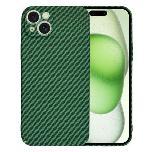 Hülle für Apple iPhone 15 Plus, Techsuit, Carbonite FiberShell, Grün