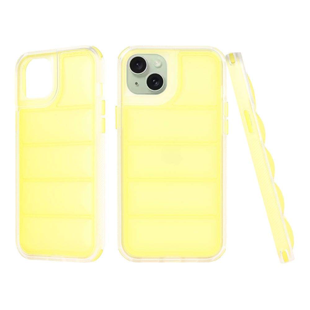 Coque pour Apple iPhone 15 Plus, Techsuit, Wave Shield, Jaune