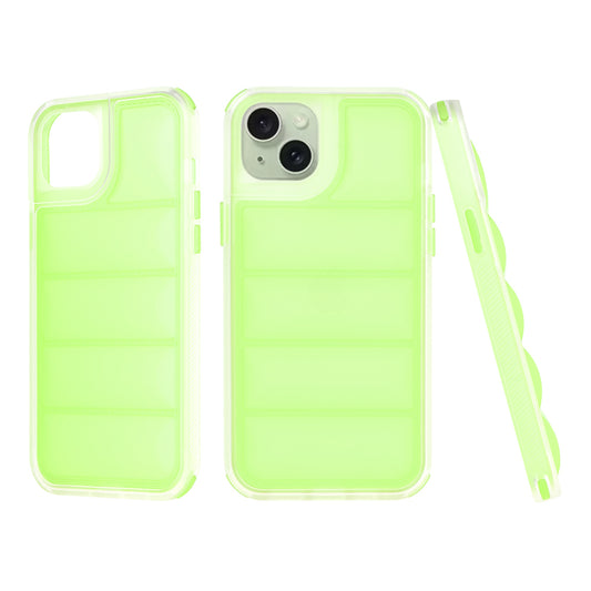 Case for Apple iPhone 15 Plus, Techsuit, Wave Shield, Green