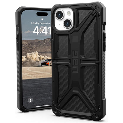 Coque pour Apple iPhone 15 Plus, Urban Armor Gear, Monarch Carbon, Noire