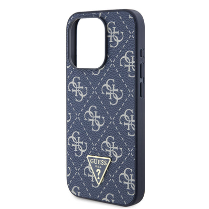 Hoes voor Apple iPhone 15 Pro, Guess, 4G Triangle Logo, Blauw