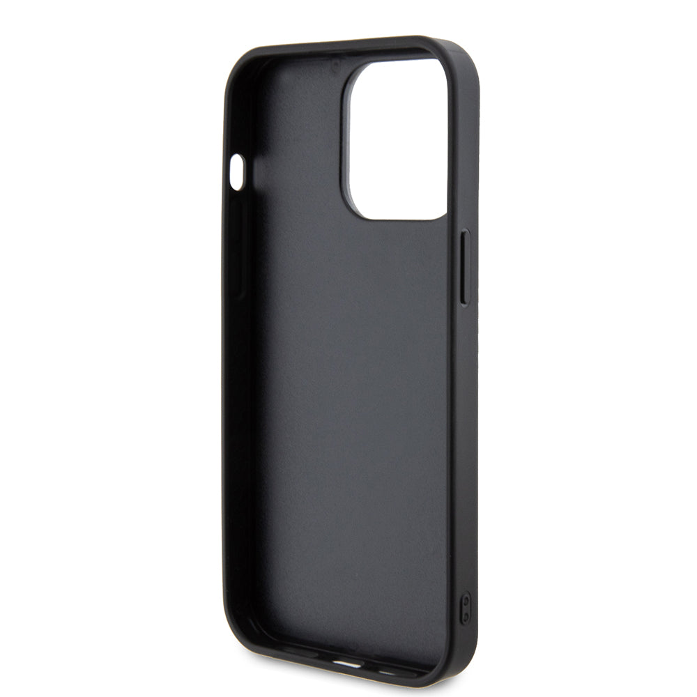 Étui pour Apple iPhone 15 Pro, Guess, Logo Métallique Strass, Jaune