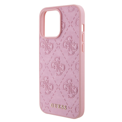 Étui pour Apple iPhone 15 Pro Max, Guess, 4G Estampé, Rose