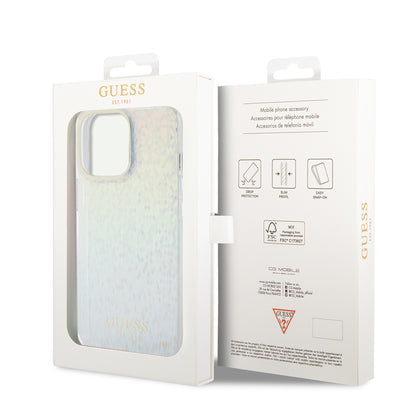 Hoesje voor Apple iPhone 15 Pro Max, Guess, IML Faceted Mirror Disco Iridescent, Meerkleurig
