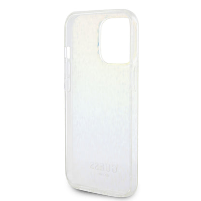 Hoesje voor Apple iPhone 15 Pro Max, Guess, IML Faceted Mirror Disco Iridescent, Meerkleurig