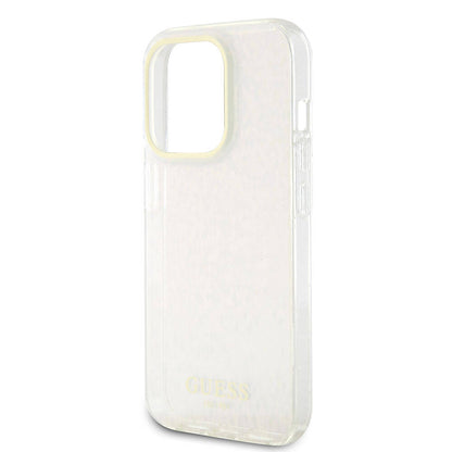 Hoesje voor Apple iPhone 15 Pro Max, Guess, IML Faceted Mirror Disco Iridescent, Roze