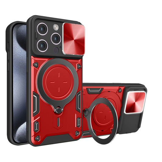 Hülle für Apple iPhone 15 Pro Max, Techsuit, CamGuard Pro, Rot