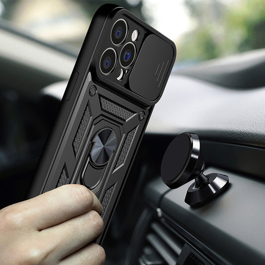Coque pour Apple iPhone 15 Pro Max, Techsuit, CamShield, Noire