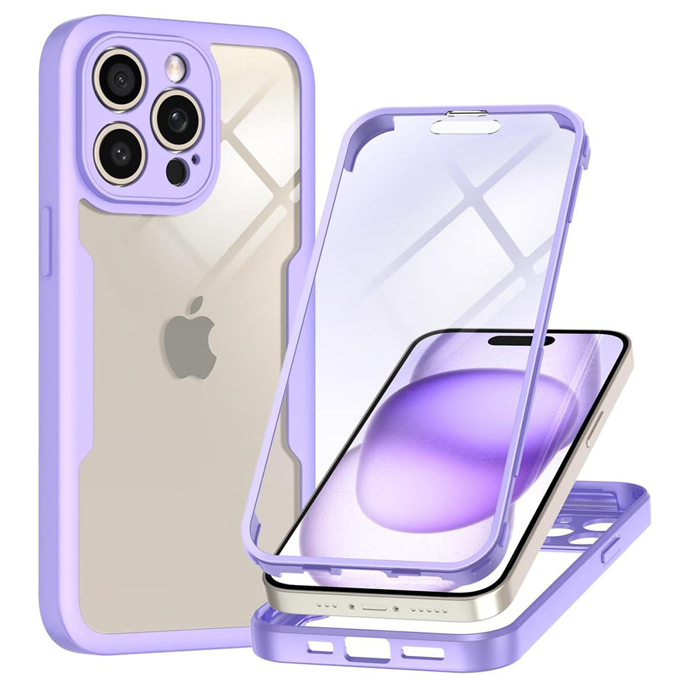Coque pour Apple iPhone 15 Pro Max, Techsuit, ColorVerse 360, Violet