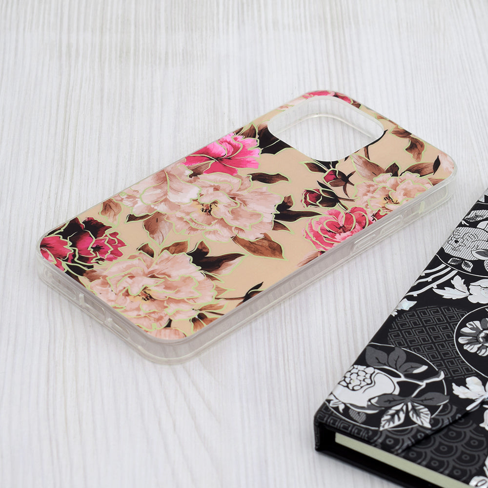 Coque pour Apple iPhone 15 Pro Max, Techsuit, Marble, Beige