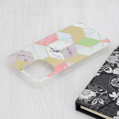 Telefoonhoesje voor Apple iPhone 15 Pro Max, Techsuit, Marble, Paars