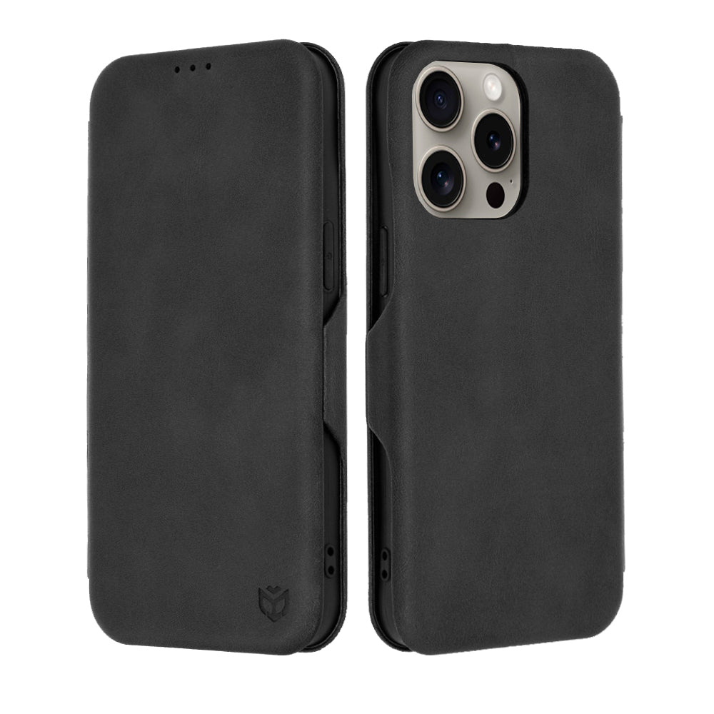 Coque pour Apple iPhone 15 Pro Max, Techsuit, Safe Wallet Plus, Noire