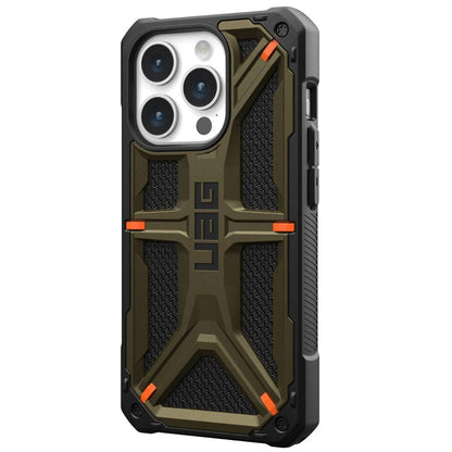 Coque pour Apple iPhone 15 Pro Max, Urban Armor Gear, Monarch Kevlar, Vert