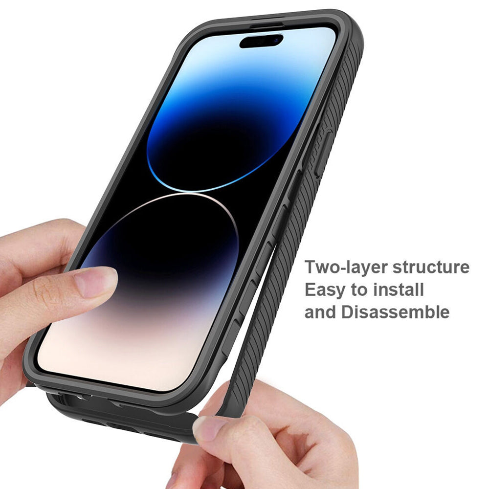 Hoes voor Apple iPhone 15 Pro, Techsuit, Defense360 Pro, Zwart