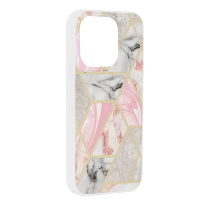 Coque pour Apple iPhone 15 Pro, Techsuit, Marble, Rose