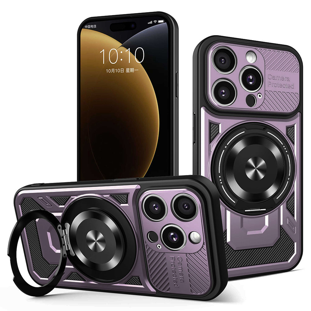 Coque pour Apple iPhone 15 Pro, Techsuit, RuggedCam, Violet