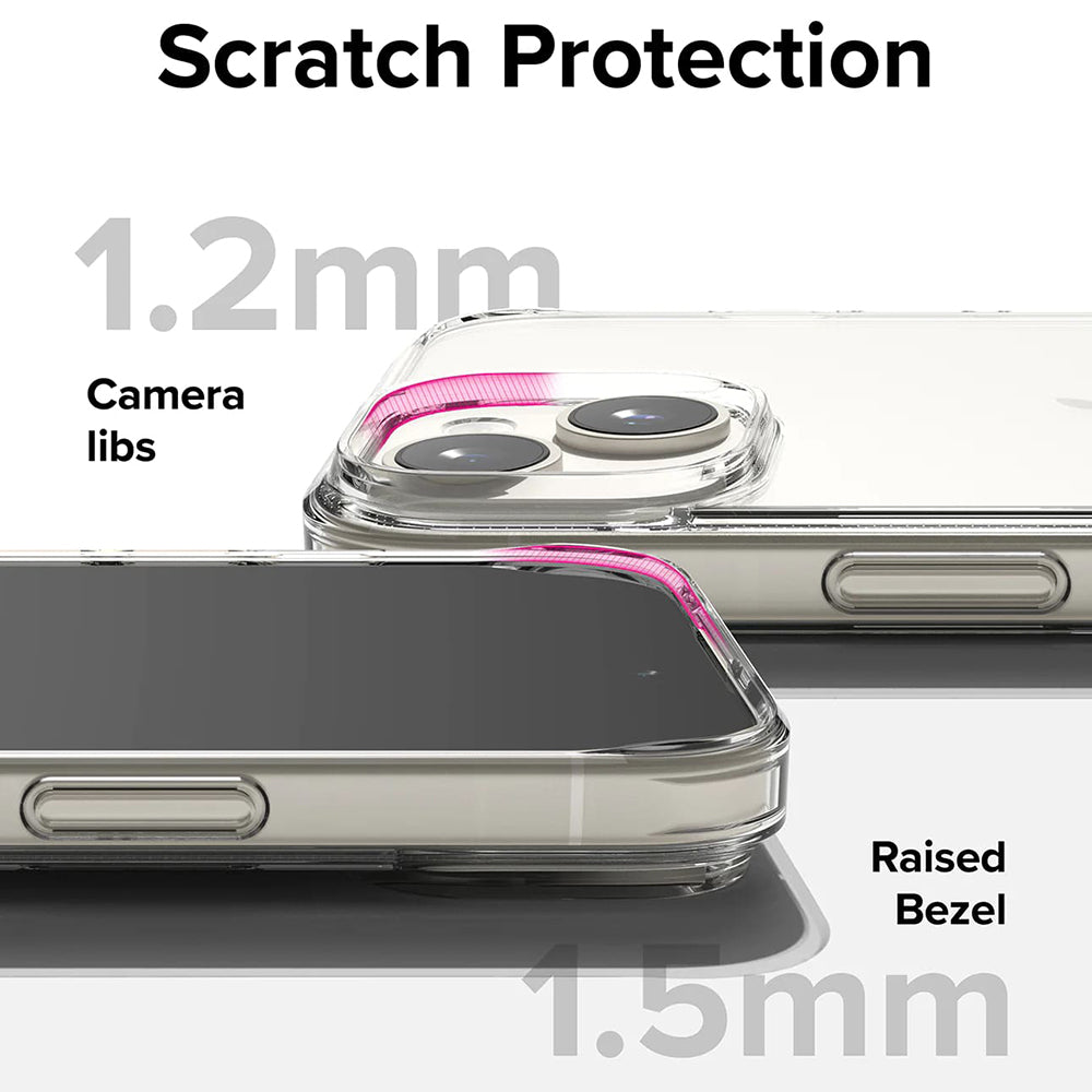 Hoesje voor Apple iPhone 15, Ringke, Fusion, Transparant