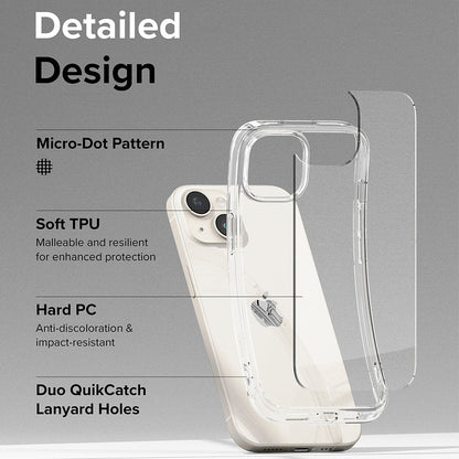 Hoesje voor Apple iPhone 15, Ringke, Fusion, Transparant