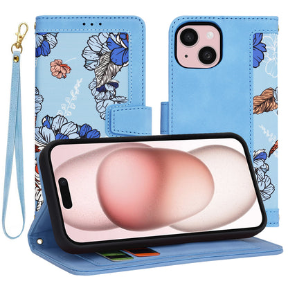 Coque pour Apple iPhone 15, Techsuit, FlipCraft, Bleu