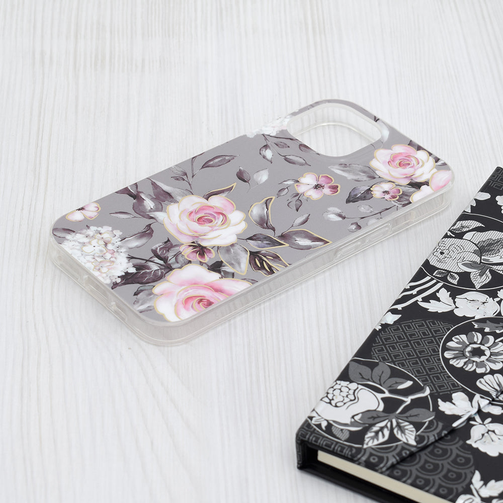 Coque pour Apple iPhone 15, Techsuit, Marble, Gris