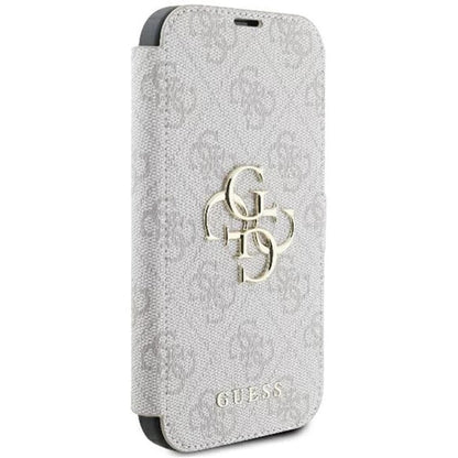 Hülle für Apple iPhone 16 Plus, Guess, 4G Book, Rosa