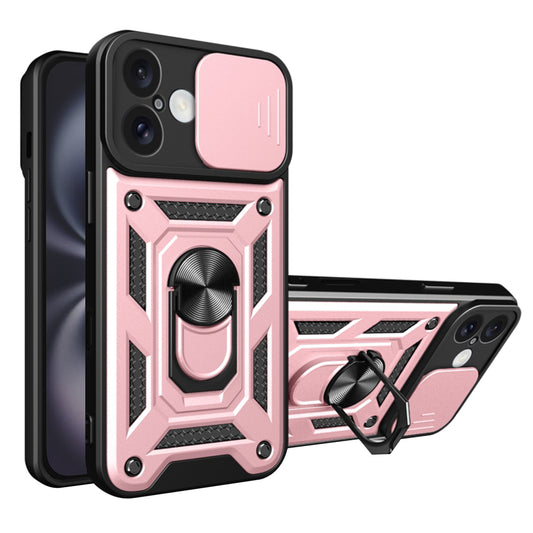 Hoes voor Apple iPhone 16 Plus, Techsuit, CamShield, Roze