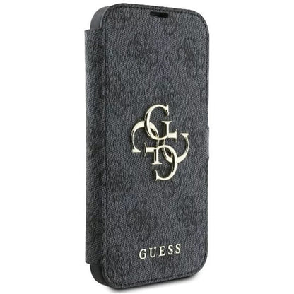 Étui pour Apple iPhone 16 Pro, Guess, 4G Book, Noir