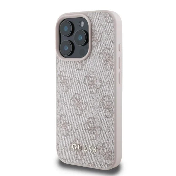 Hoesje voor Apple iPhone 16 Pro, Guess, 4G Classic, Roze