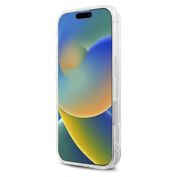 Étui pour Apple iPhone 16 Pro, Karl Lagerfeld, IML Rhinestones Karl's Head, Transparent