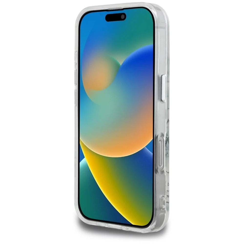 Hülle für Apple iPhone 16 Pro, Karl Lagerfeld, IML Sketched Graphic Logo, Transparent