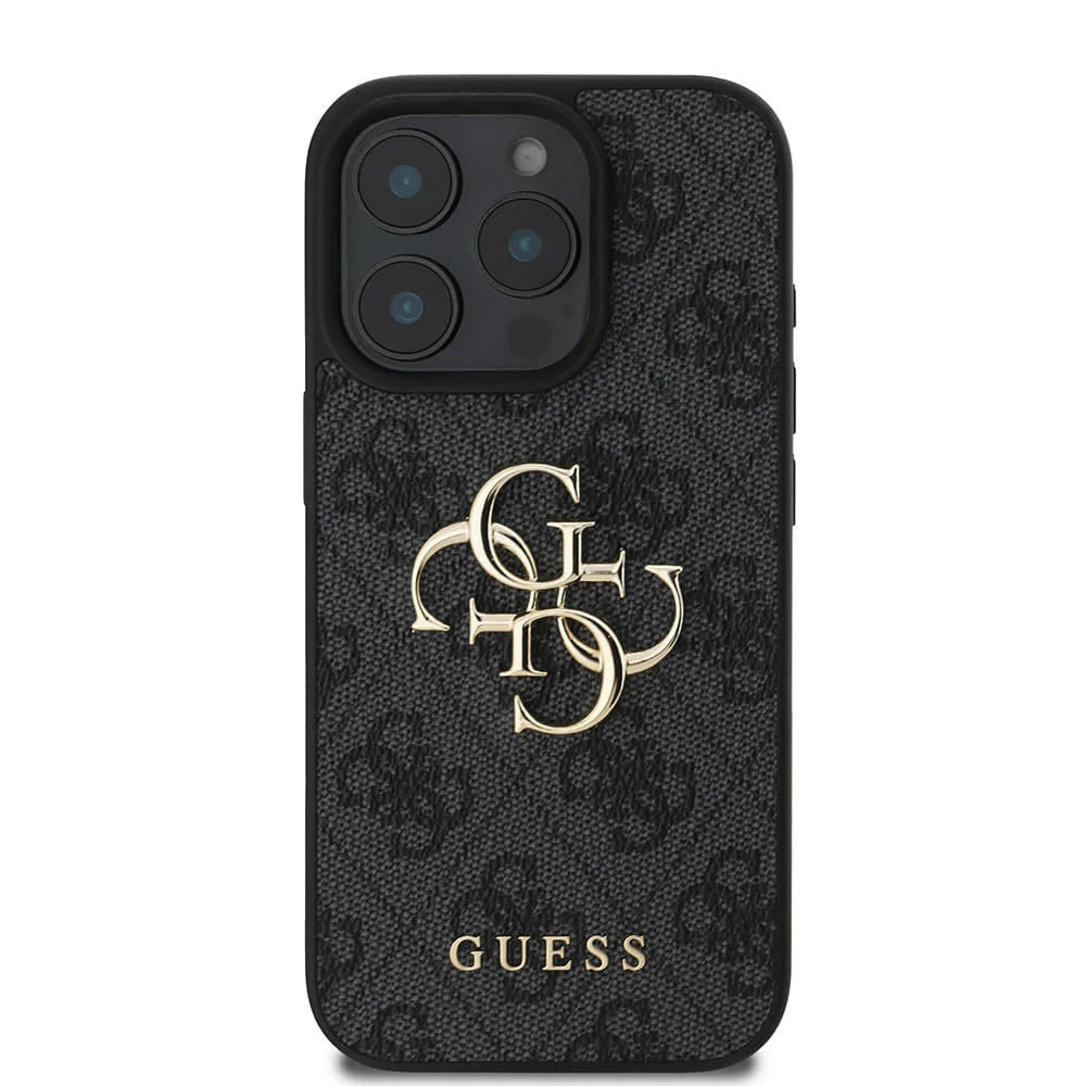 Hoes voor Apple iPhone 16 Pro Max, Guess, 4G Big Logo, Zwart