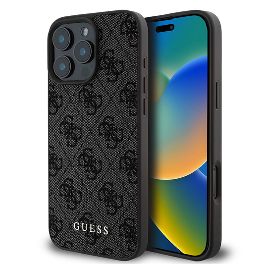 Étui pour Apple iPhone 16 Pro Max, Guess, 4G Classic, Noir