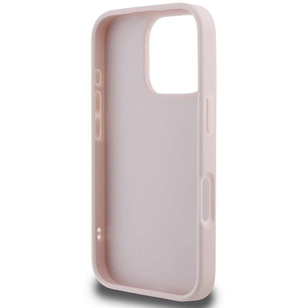 Hoes voor Apple iPhone 16 Pro Max, Guess, Quilted Metal Logo, Roze