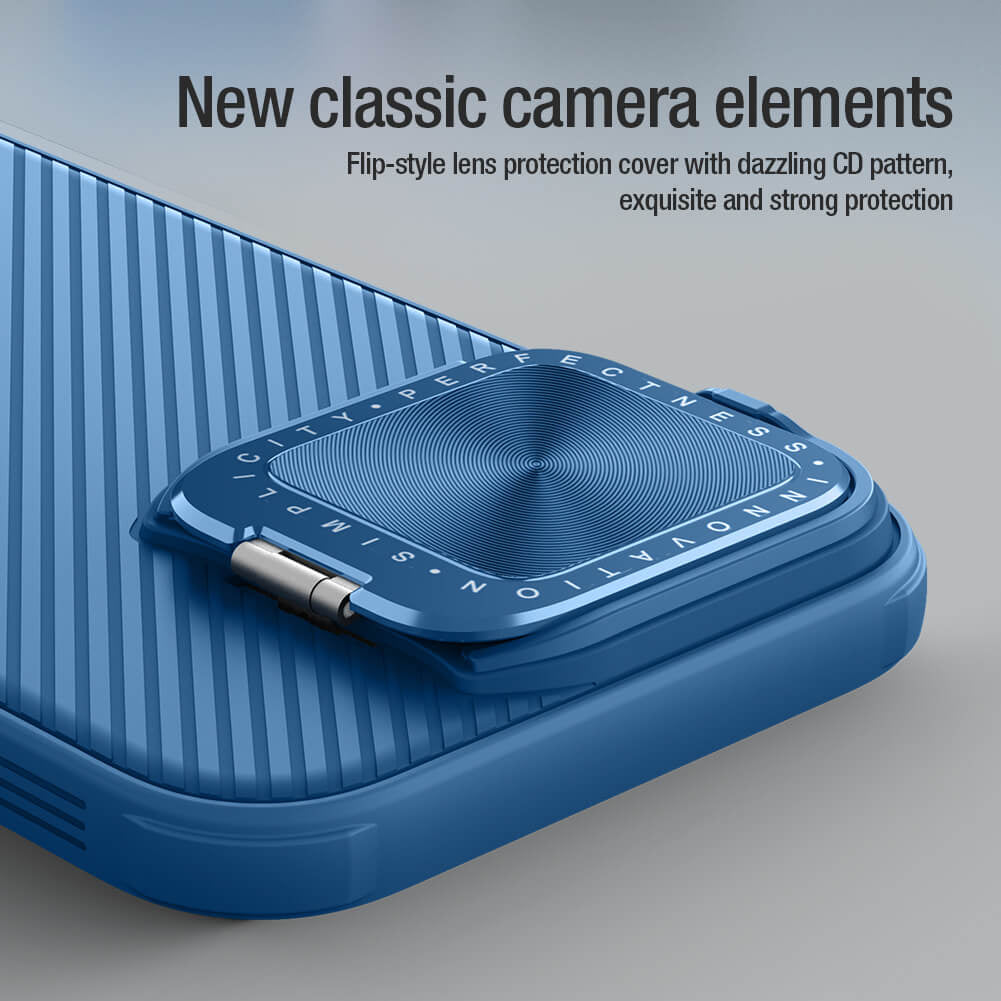Case for Apple iPhone 16 Pro Max, Nillkin, CamShield Prop, Blue