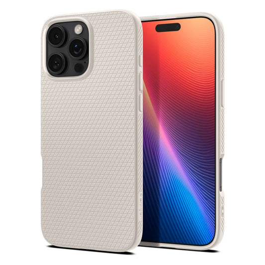 Hoes voor Apple iPhone 16 Pro Max, Spigen, Liquid Air, Beige