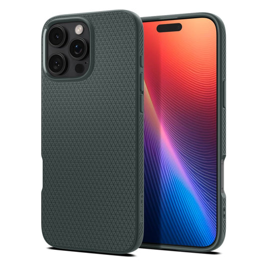 Hoes voor Apple iPhone 16 Pro Max, Spigen, Liquid Air, Groen