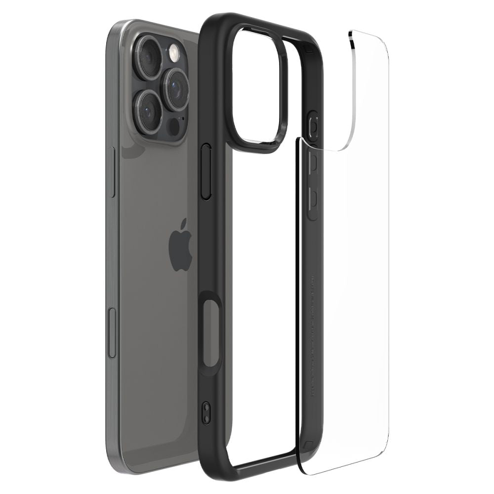 Étui pour Apple iPhone 16 Pro Max, Spigen, Ultra Hybrid, Noir Mat ACS07996