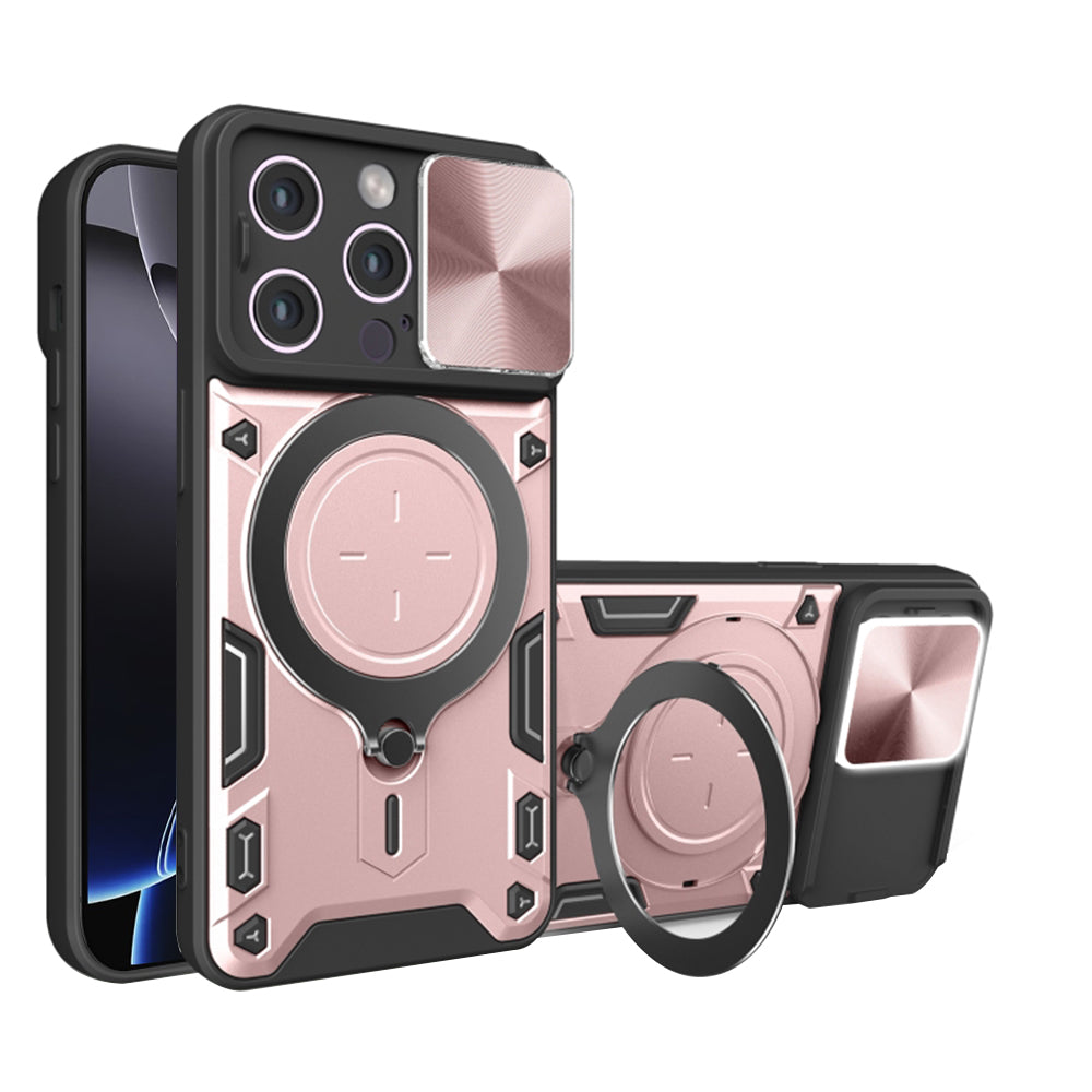 Coque pour Apple iPhone 16 Pro Max, Techsuit, CamGuard Pro, Rose Doré