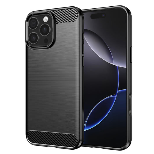 Hülle für Apple iPhone 16 Pro Max, Techsuit, Carbon, Schwarz