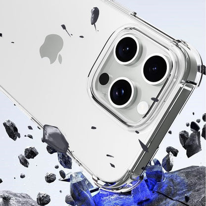 Coque pour Apple iPhone 16 Pro Max, Techsuit, Transparent Antichoc (Grand Trou pour Objectif), Transparente